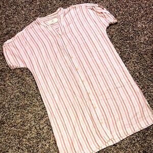 Thread & Supply Pink Striped Midi Dress